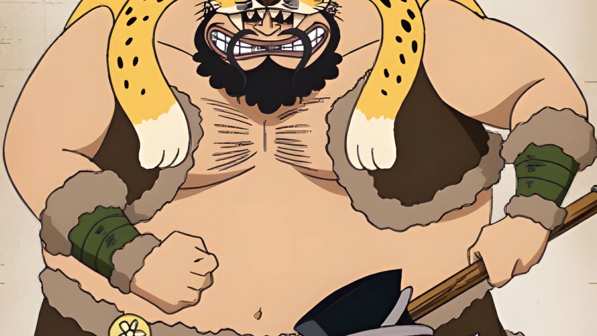 Meadows&#039;s fu manchu moustache (Image Credits: Toei Animation)