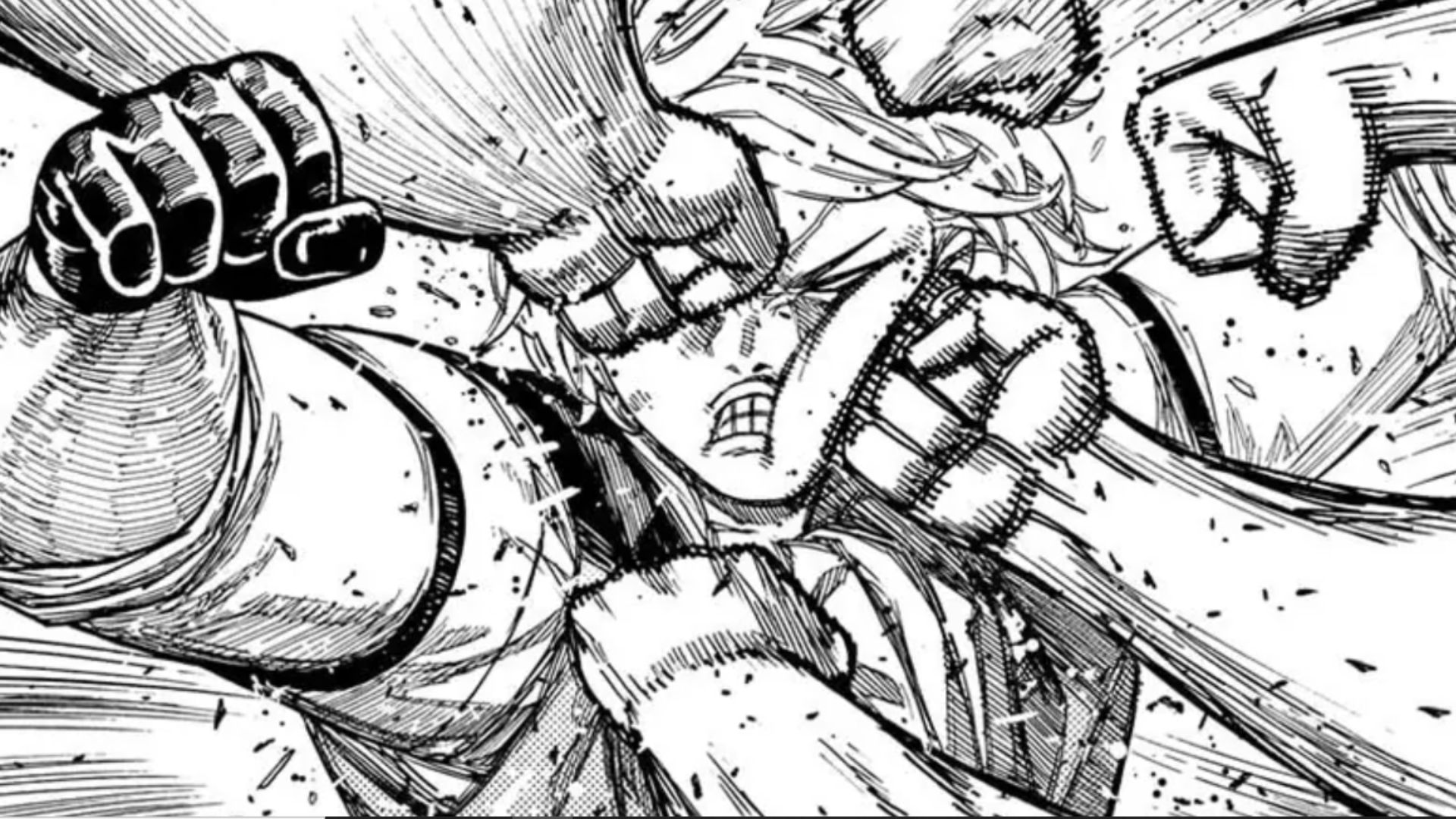 Enenra is being beaten up by Jiji (Image credit: Viz Media)