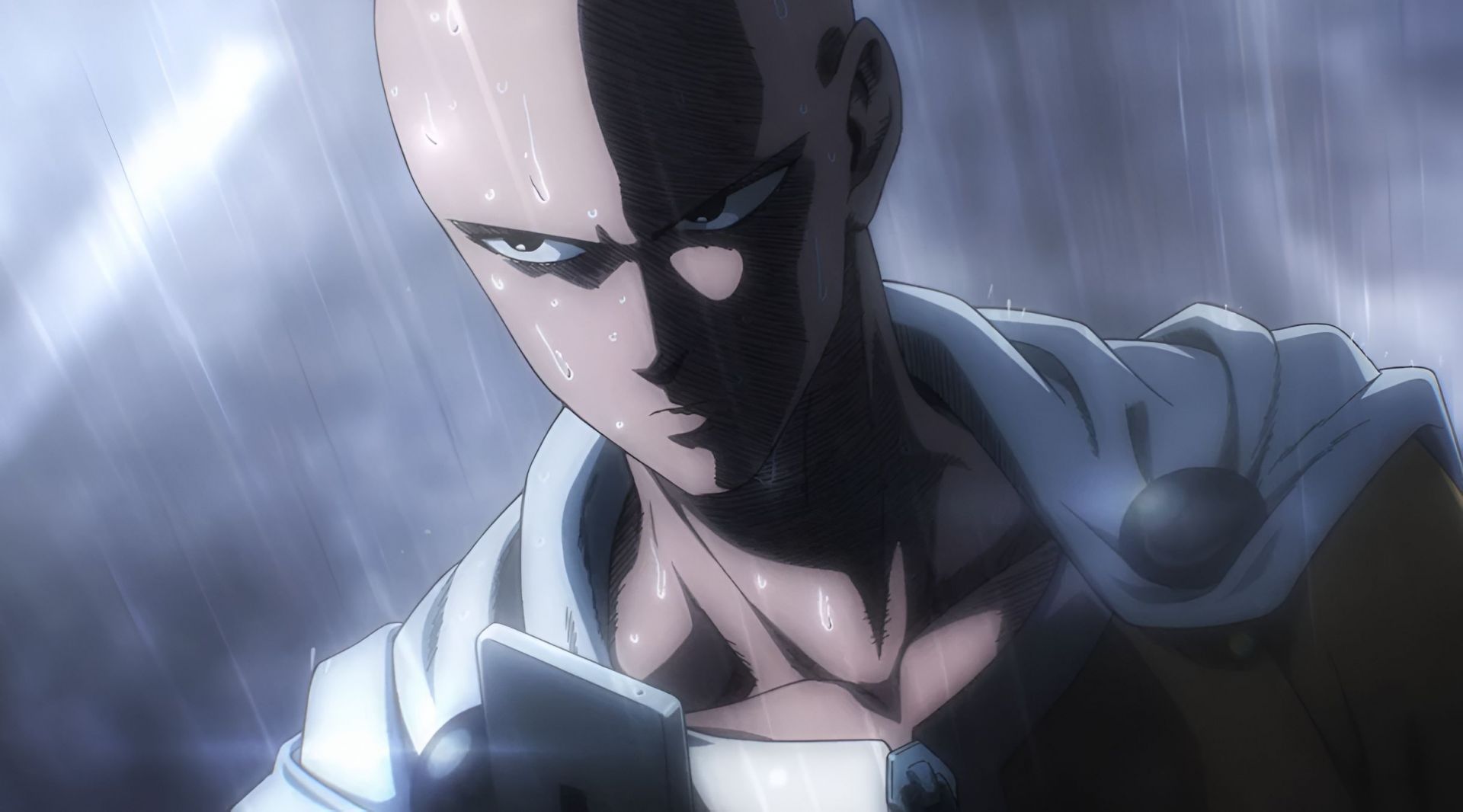 Saitama as seen in anime