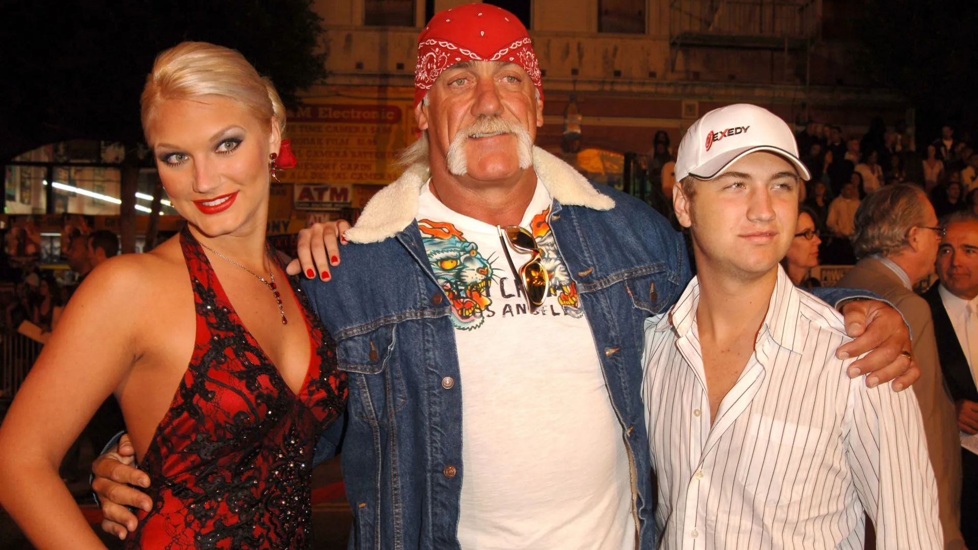 Brooke Hogan with her father and brother, Hulk Hogan and Nick Hogan (Getty via Soap Central CMS - Resized on Canva)