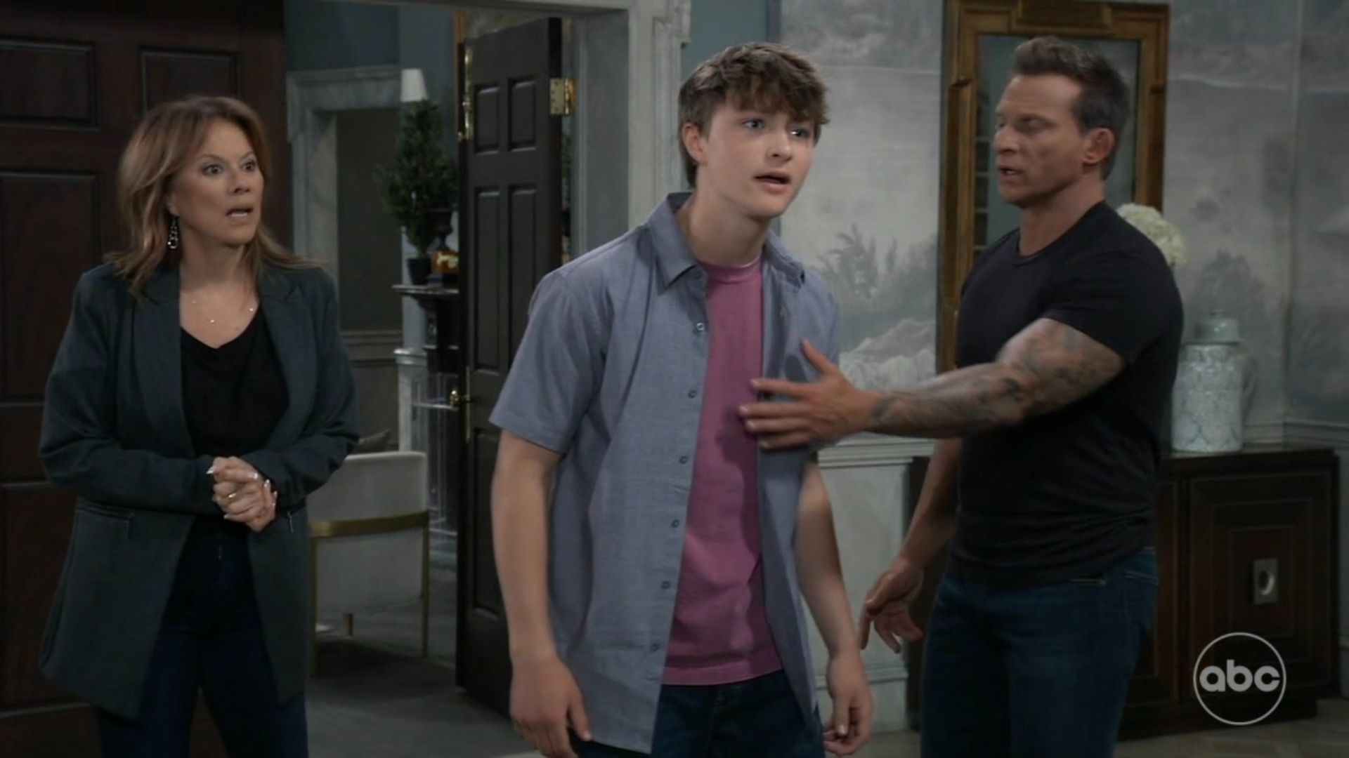 Danny defends Scout&#039;s right to see her family as Drew wants him arrested on General Hospital | Image: ABC