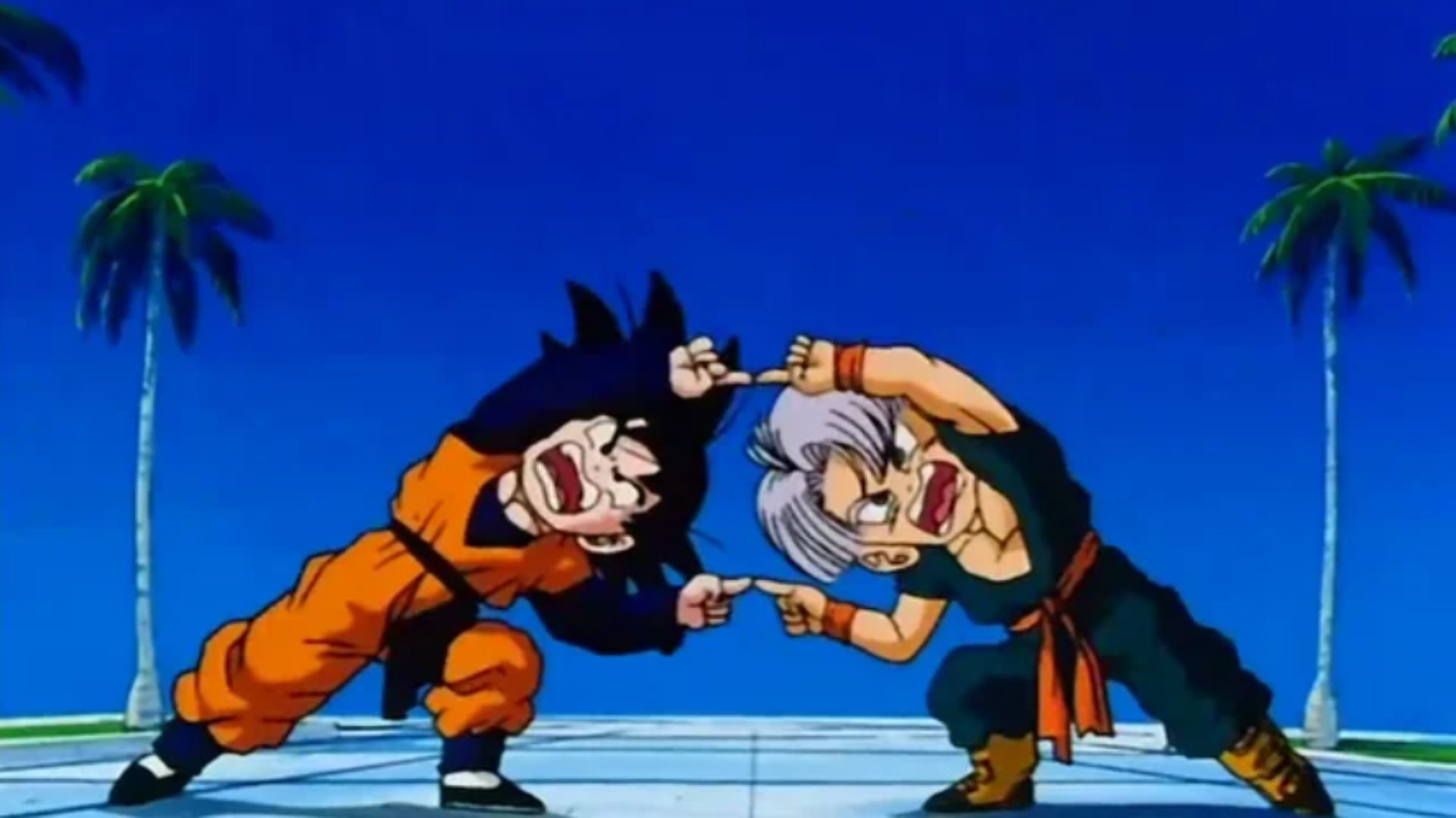 Goten and Trunks&#039; fusion dance (Image Credits: Toei Animation)