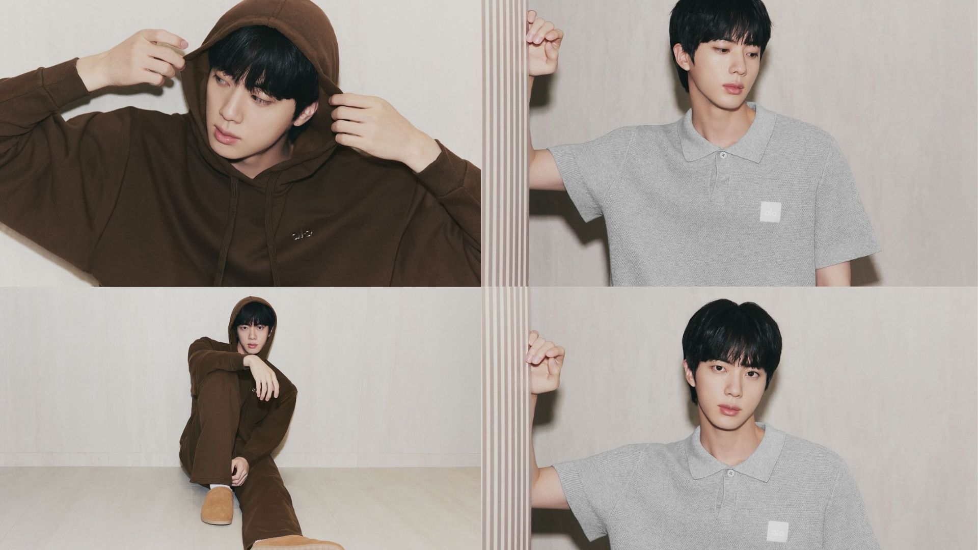 BTS&rsquo; Jin&rsquo;s look as he poses for new Alo Yoga Fall 2025 campaign