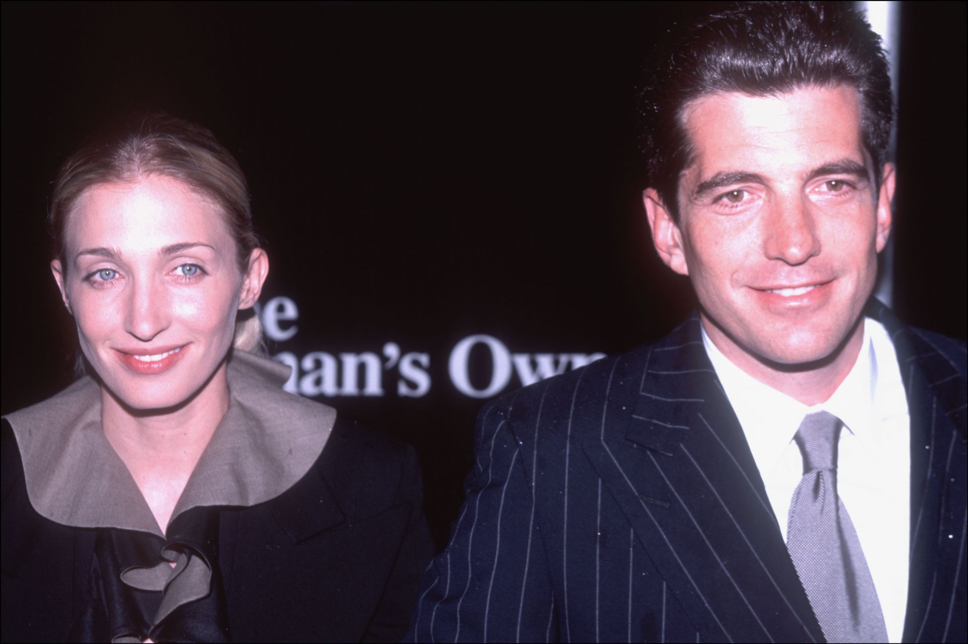 JFK Jr and wife Carolyn arrive for Awards Event - Source: Getty