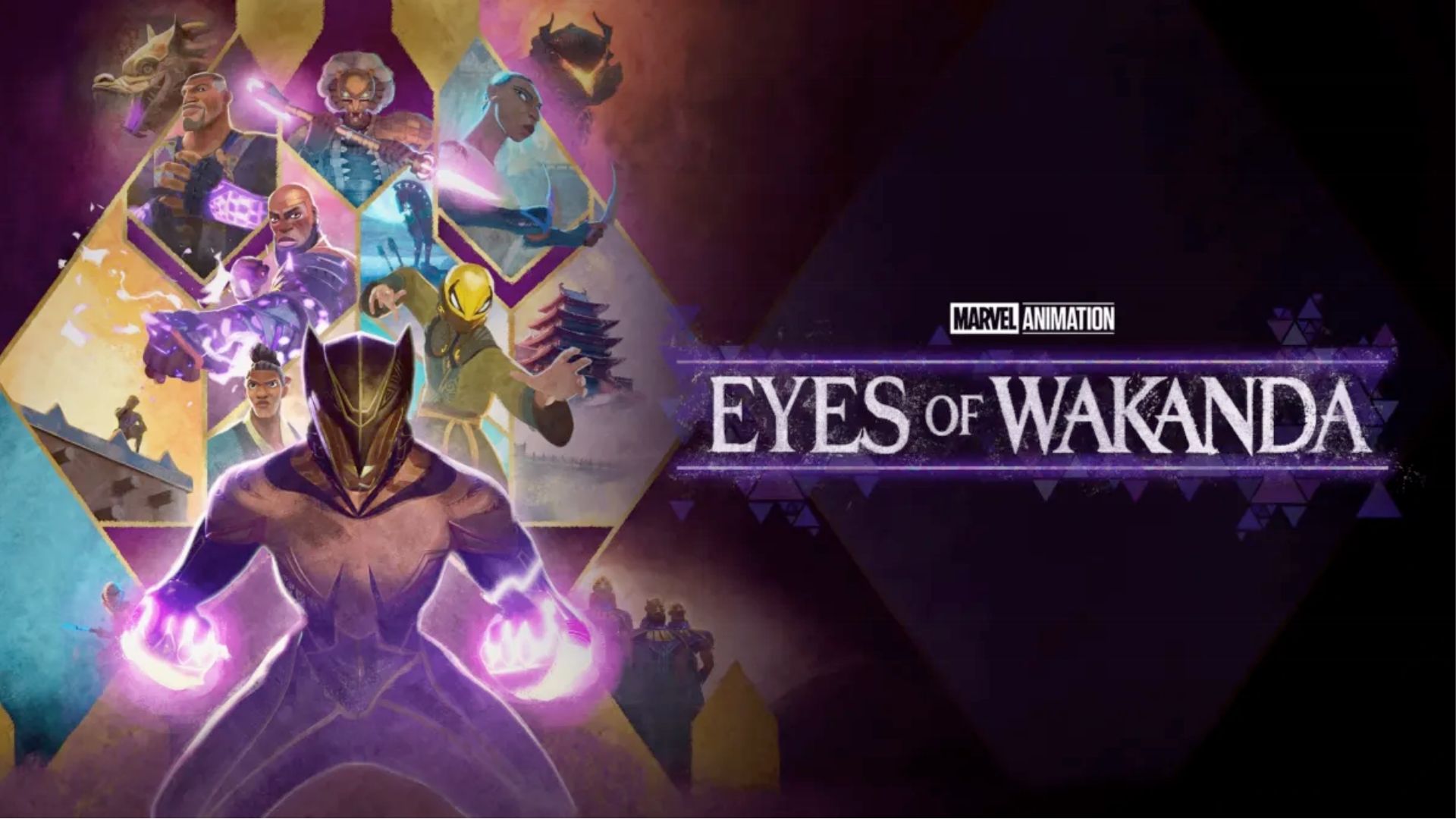 Title card for Eyes of Wakanda on Disney + | Image via: Disney+