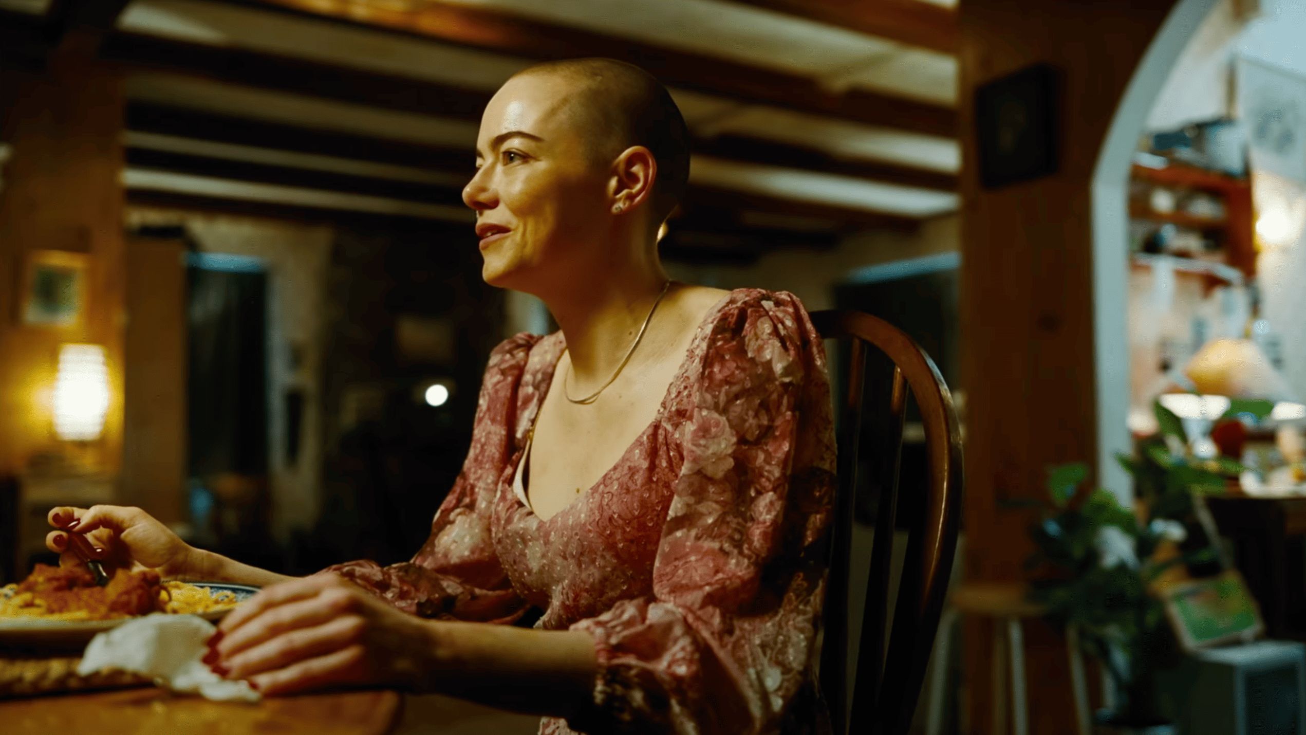 Emma Stone in Yorgos Lanthimos&rsquo; Bugonia (Image via YouTube/Focus Features)