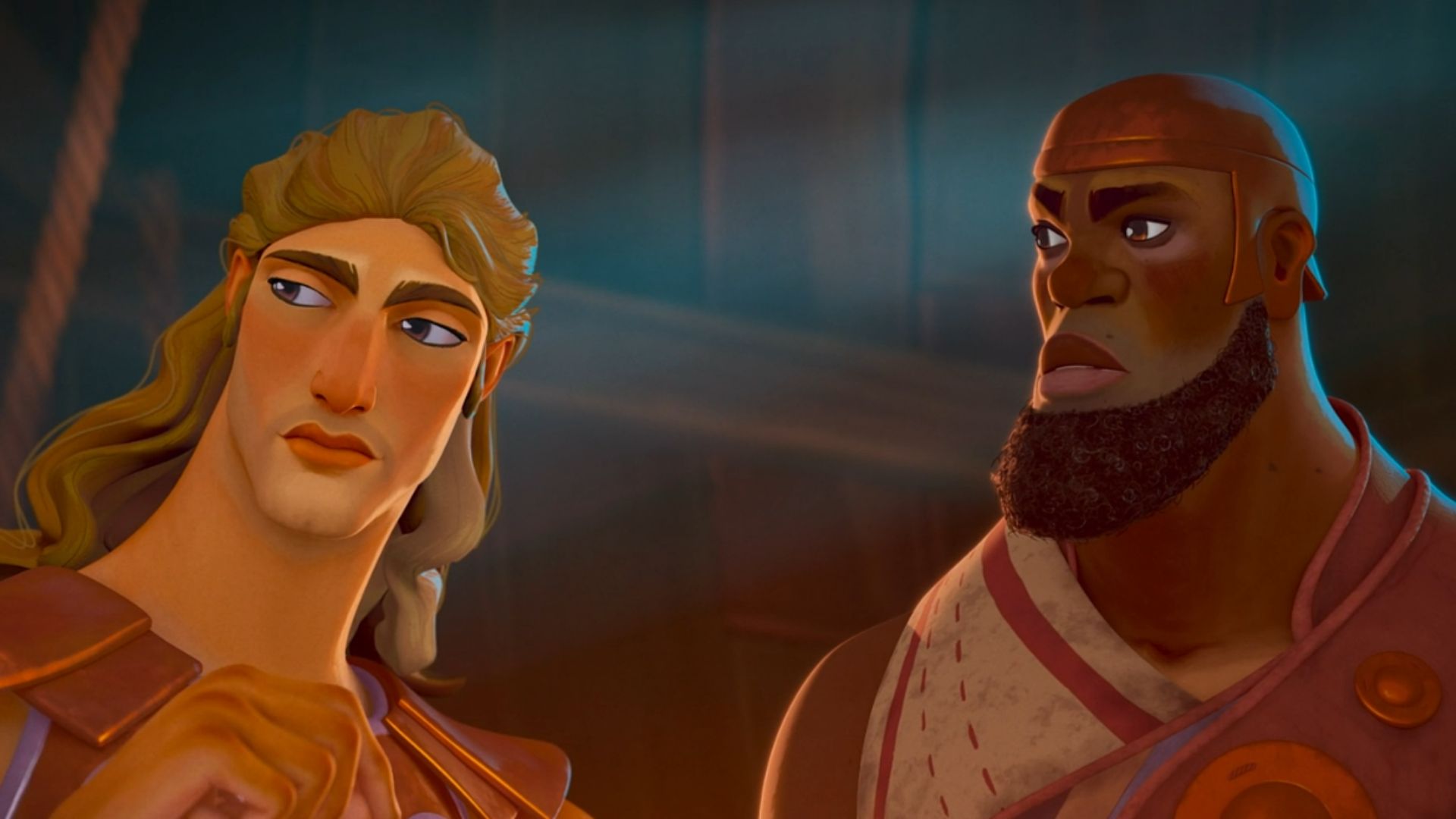 Achilles and Memnon in Eyes of Wakanda Episode 2 (Image Via: Disney+)