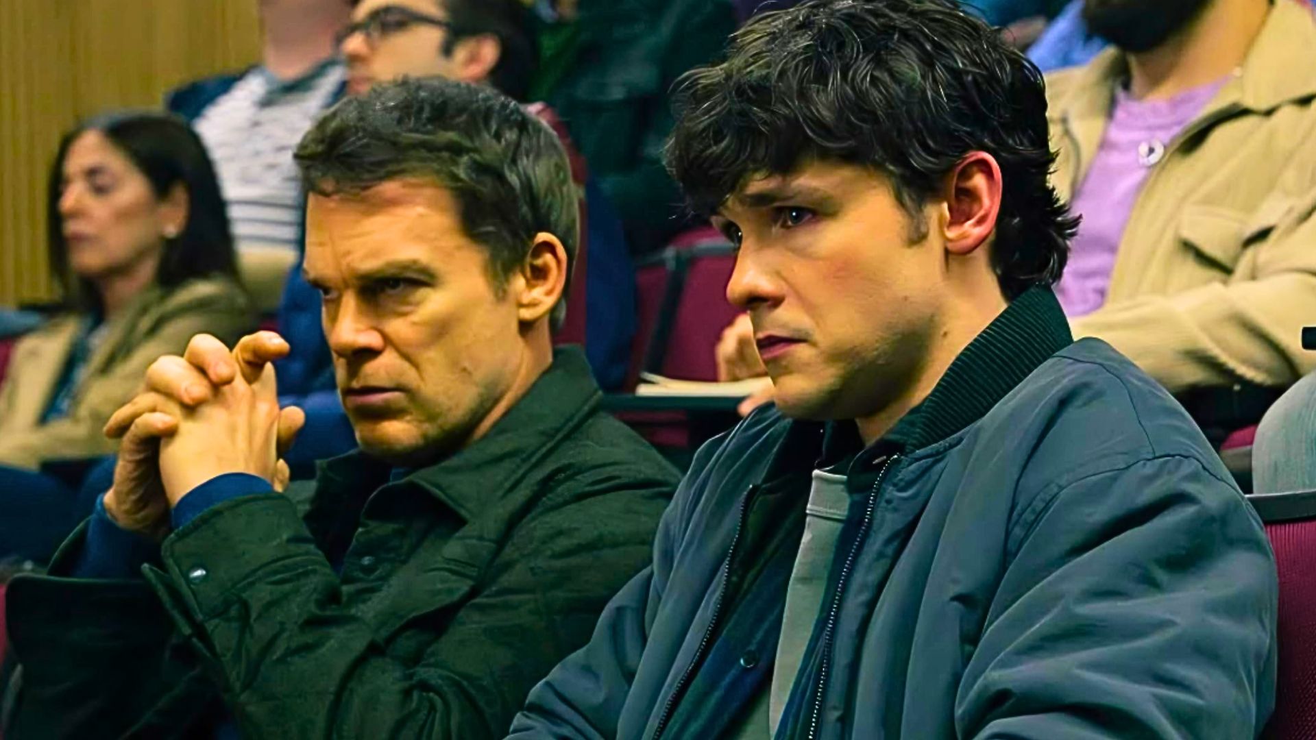 Michael C. Hall and Jack Alcott in Dexter: Resurrection (Image via Paramount+ with Showtime)