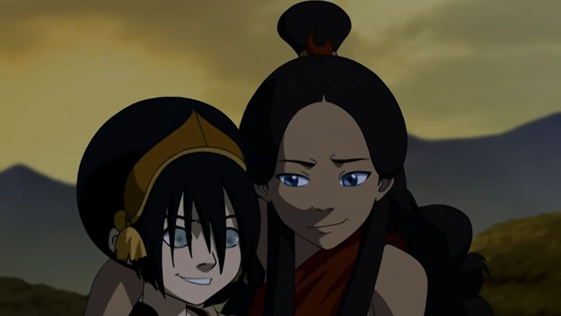 Katara and Katara in the original animated series | Image Via: Avatar: The Last Airbender