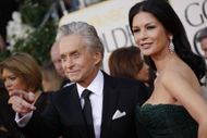 Michael Douglas and Catherine ZetaJones at the 68th Annual Golden Globe Awards on Sunday, January - Source: Getty
