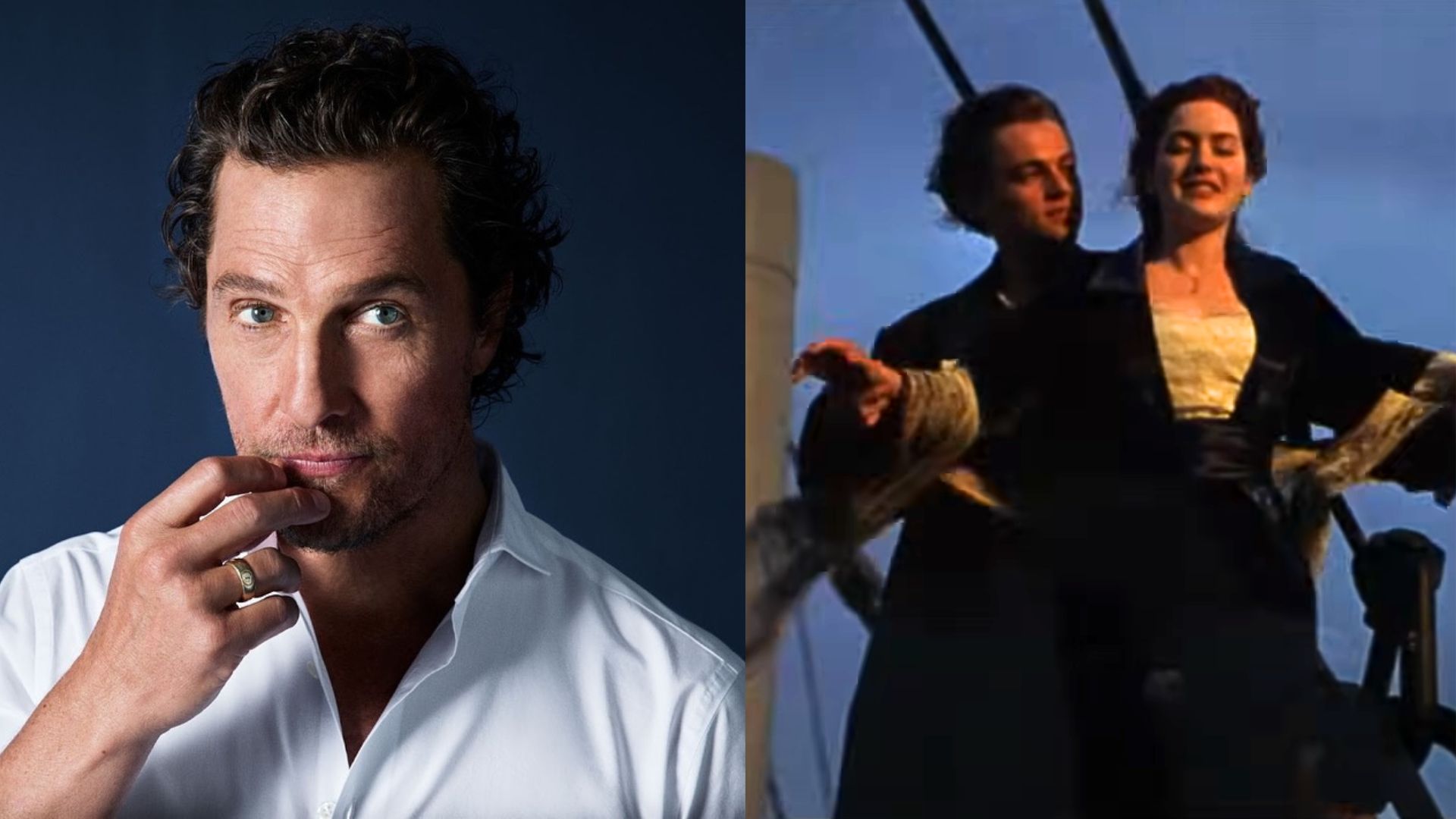 How did Matthew McConaughey lose his lead role in Titanic? (Images via 20th Century Studios and Instagram/@officiallymcconaughey)