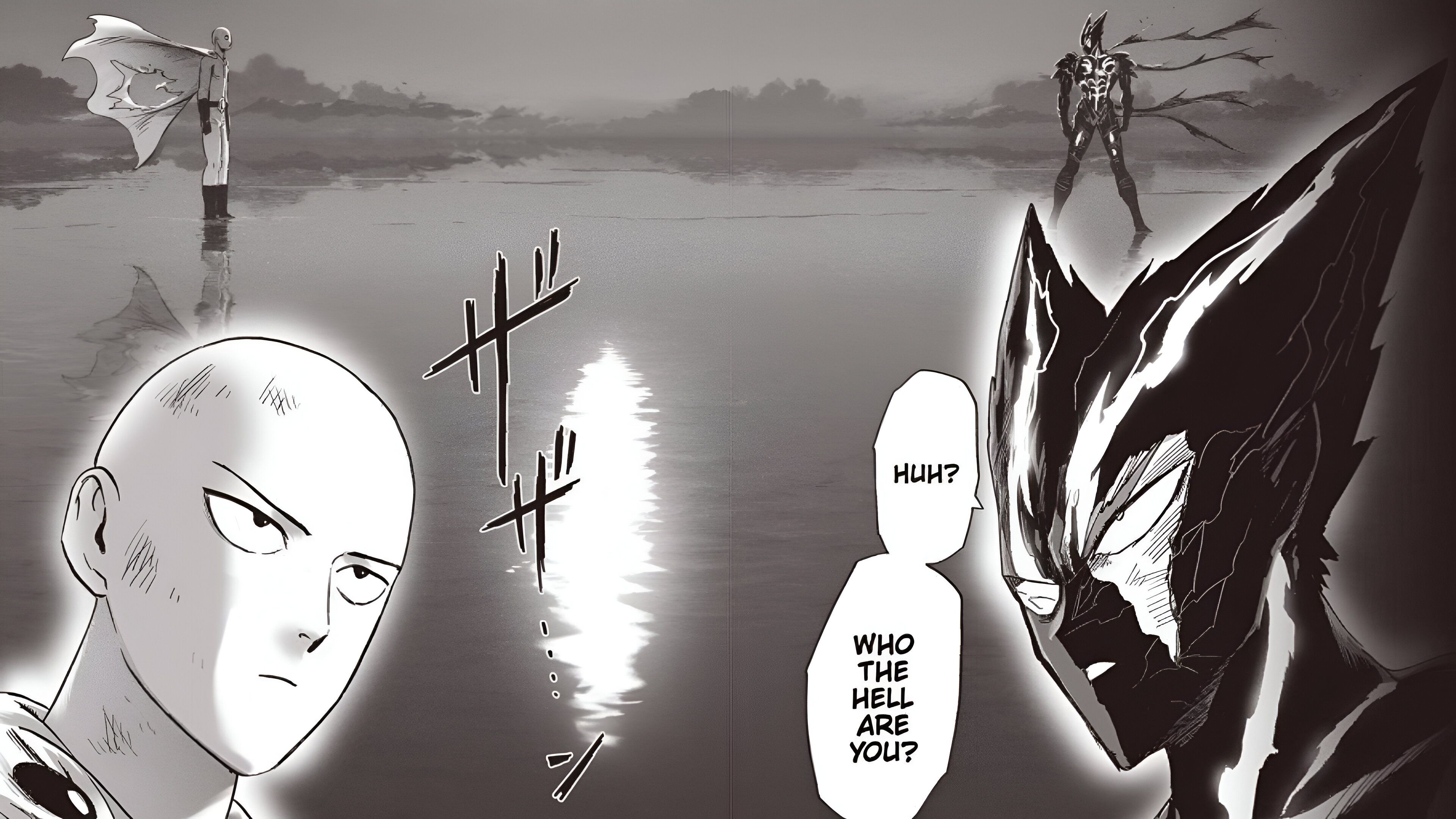 Saitama vs. Cosmic Garou in One Punch Man
