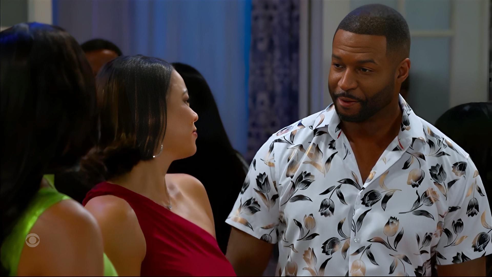 Shanice inadvertently unhooked Carlton&#039;s attempt to hook up on Beyond the Gates | Image: CBS