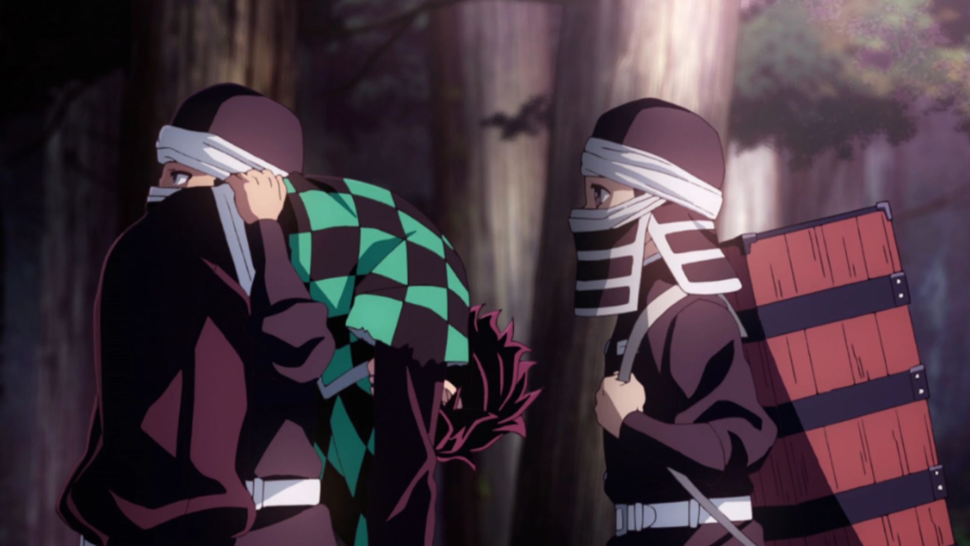 Kakushi helping Tanjiro in the Butterfly Mansion Arc (Image Credits: Ufotable)