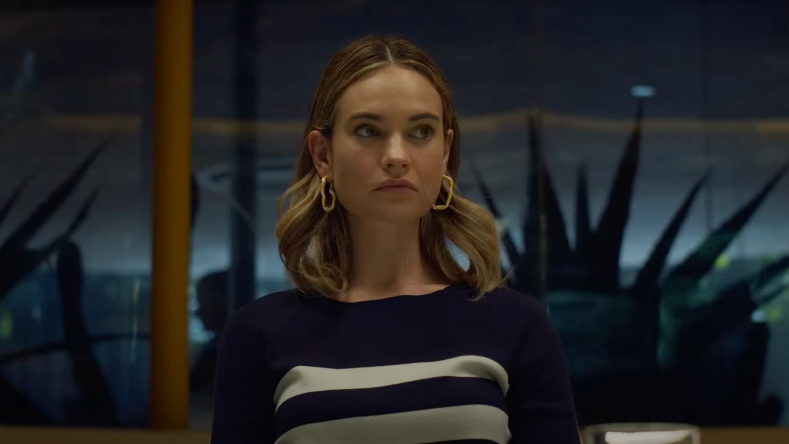 Lily James in Swiped on Hulu (Images via YouTube/Hulu)