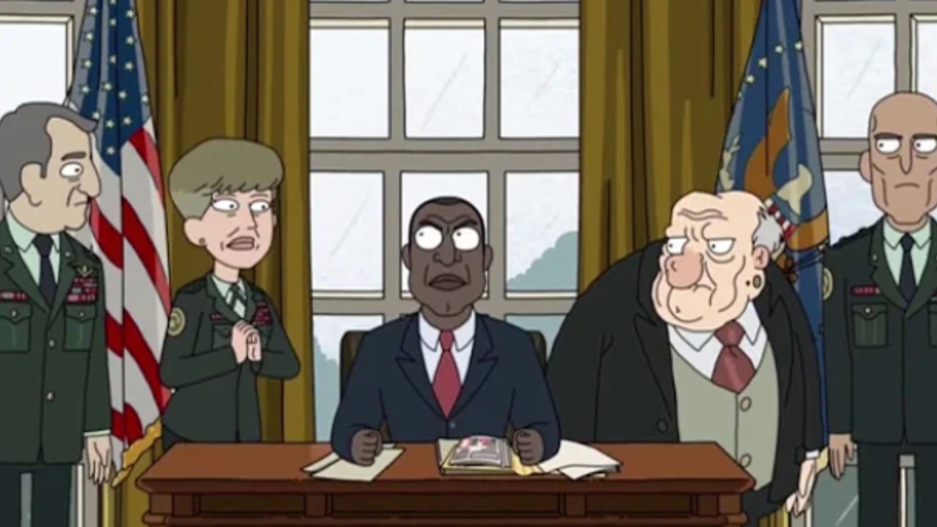 President Curtis is getting his own spin-off (Image via / Netflix)