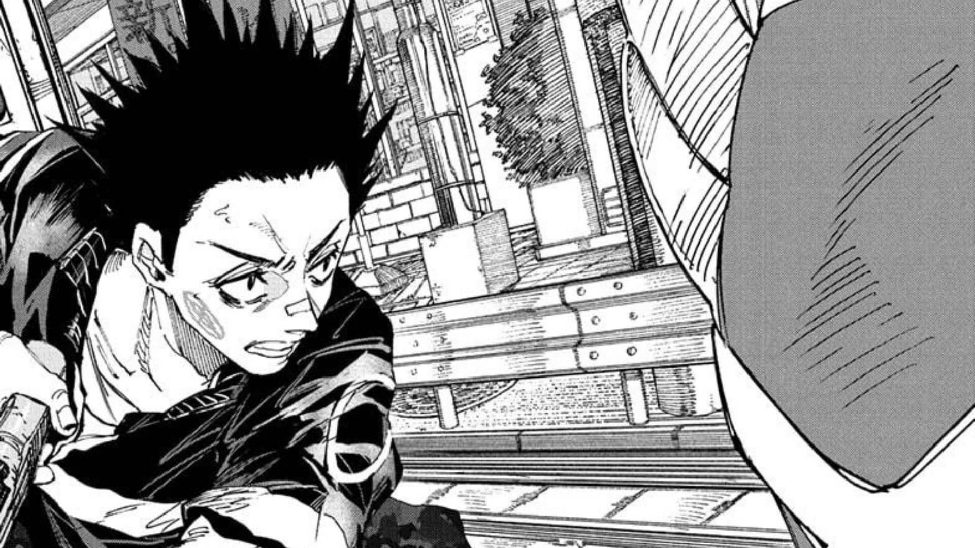 Heisuke vs the masked assassin as seen in the manga (Image credit: Shueisha)