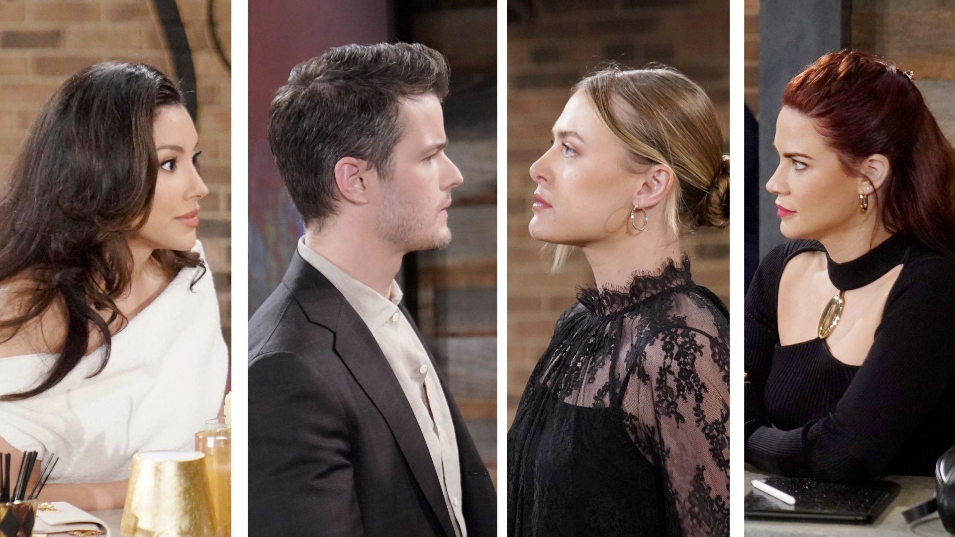 Audra, Kyle, Claire, and Sally on The Young and the Restless | Image: JPI