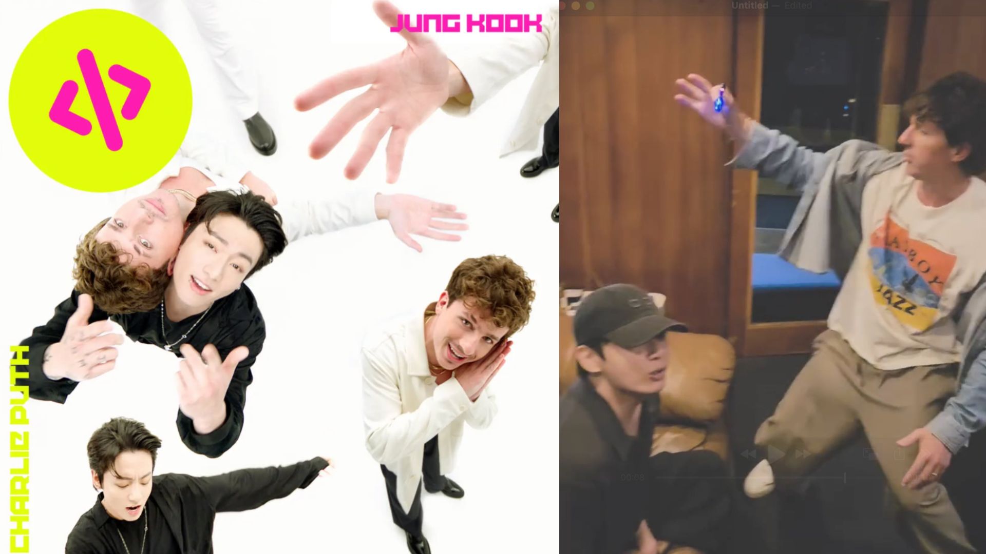 BTS&rsquo; Jungkook and Charlie Puth appear together in a playful video shared by J-hope