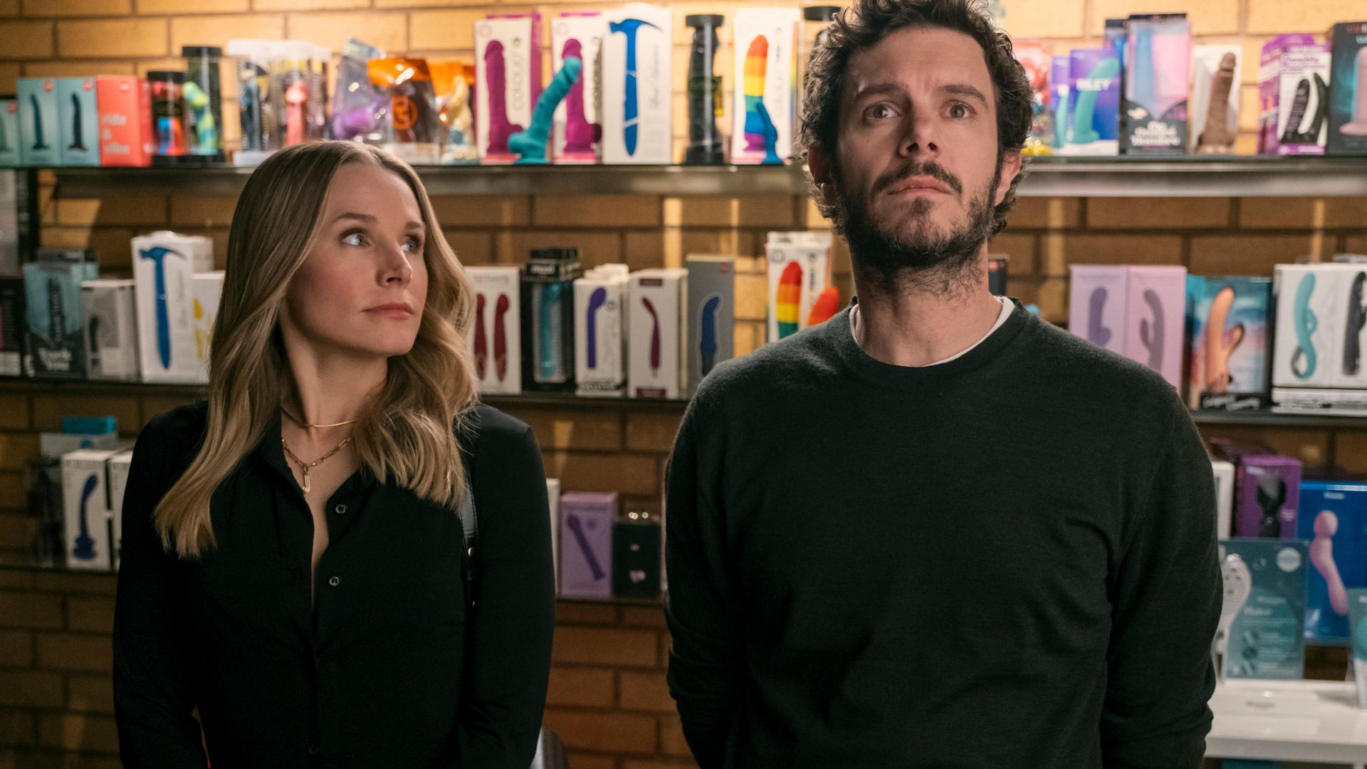 Kristen Bell &amp; Adam Brody inNobody Wants This. (Image Via: @netflix, X)