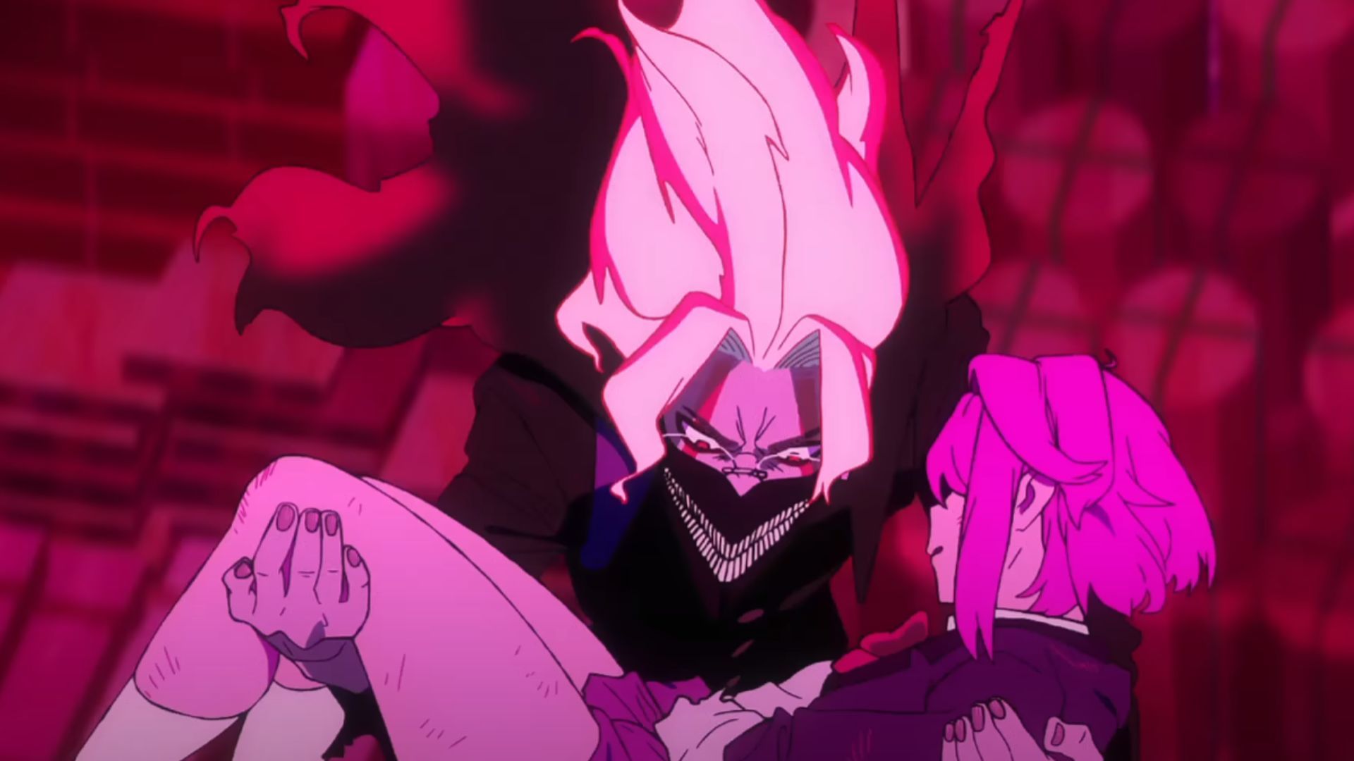 Okarun saves Aira in the form of Turbo Granny&#039;s power (Image Source: Science SARU)