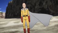 The baldly caped hero Saitama (Image Source: Studio J.C. Staff)