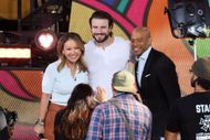 Eva Pilgrim and DeMarco Morgan interview Sam Hunt for ABC's "Good Morning America" - Source: Getty
