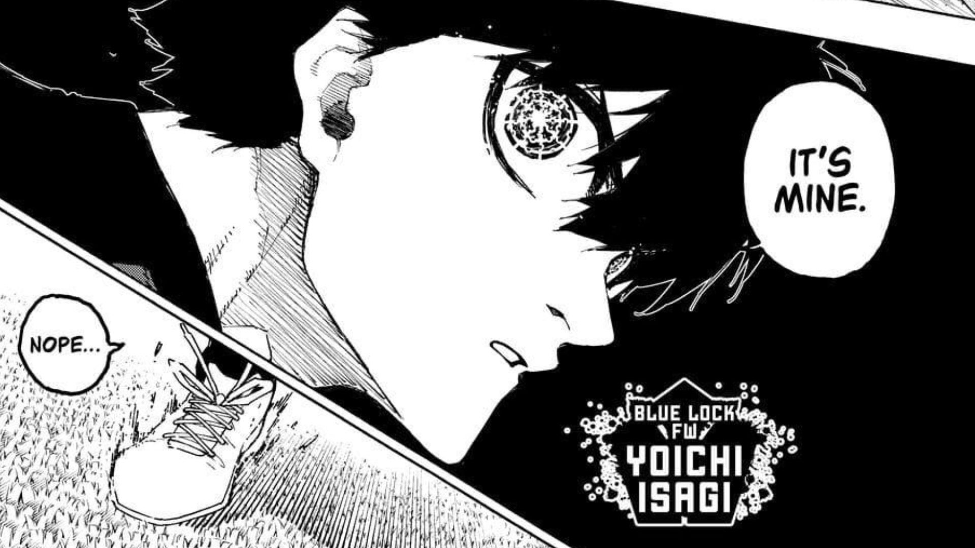 Isagi as seen in the manga 