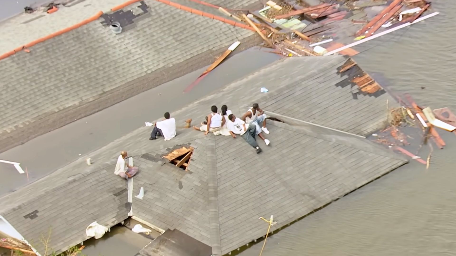 Scene from Katrina: Come Hell And High Water | Image via YouTube/Netflix