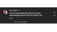 This user also supported the notion that his not acknowledging his children is what tainted his image.(via/Instagram/theneighborhoodtalk)