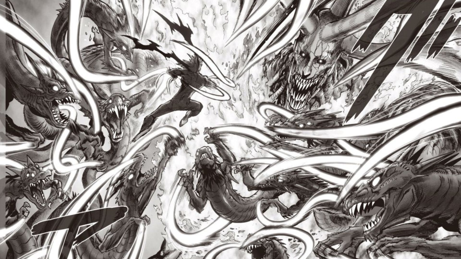 Garou vs Orochi as seen in the manga (Image credit: Shueisha)