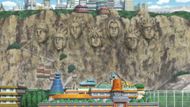 Hokage Mountain as seen in anime (Image credit: Studio Pierrot)