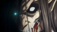 Eren in his titan form as seen in anime (Image Source: MAPPA Studio)