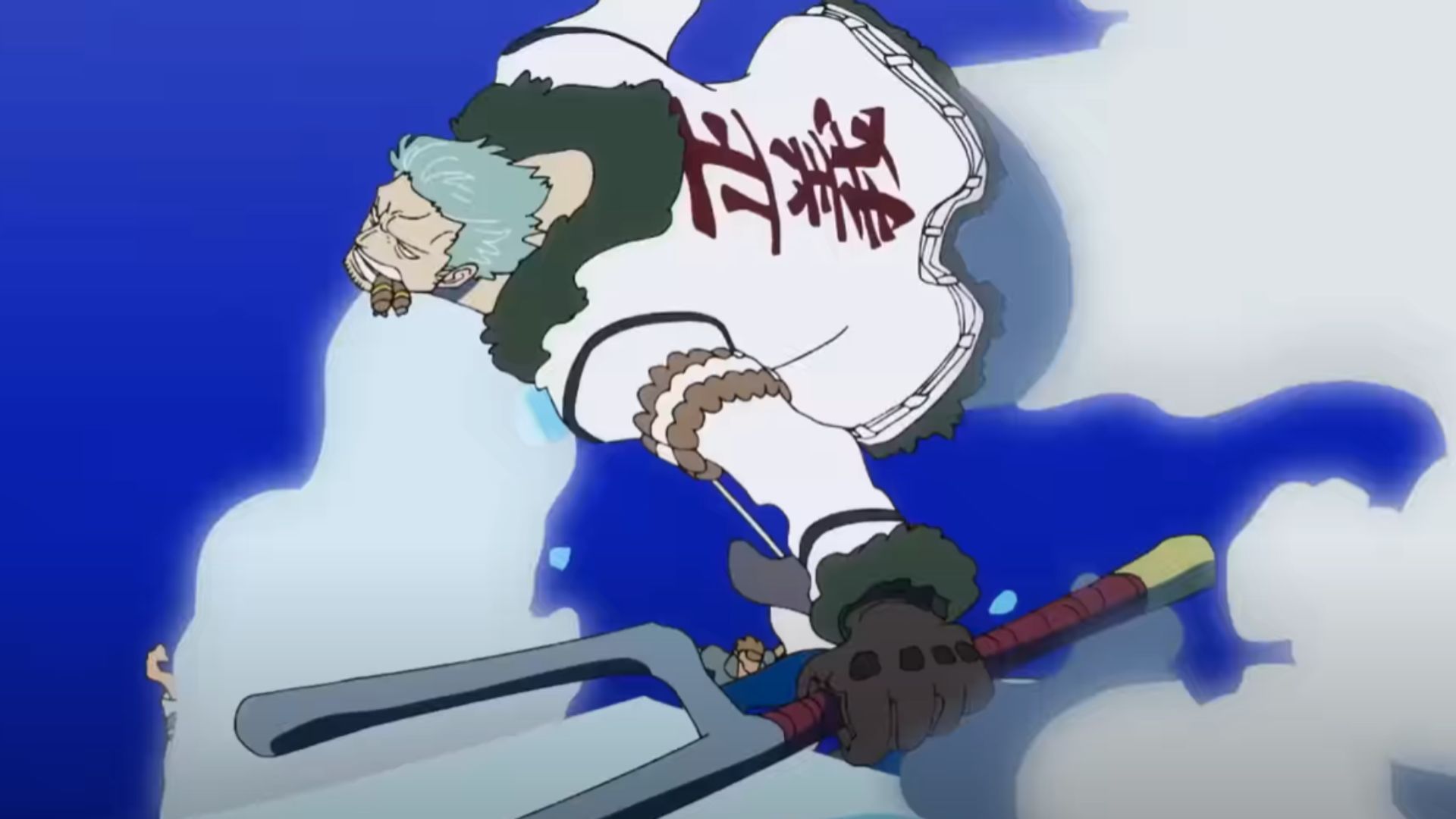 Smoker as seen during the Marineford battle (Image Source: Toei Animation)