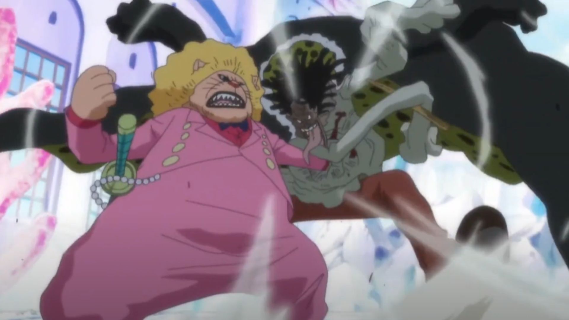 Pekom&#039;s one-punch knock-out Caribou (Image Source: Toei Animation)