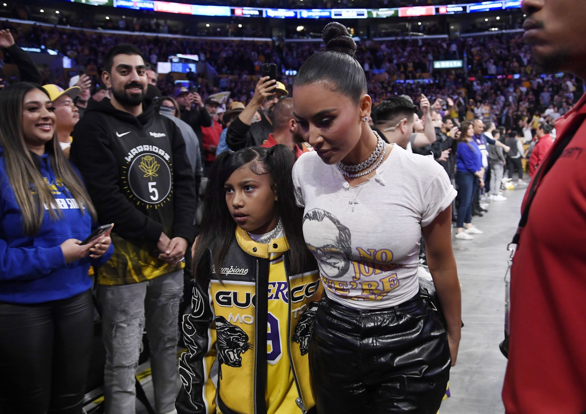 Celebrities At The Los Angeles Lakers Game - Source: Getty