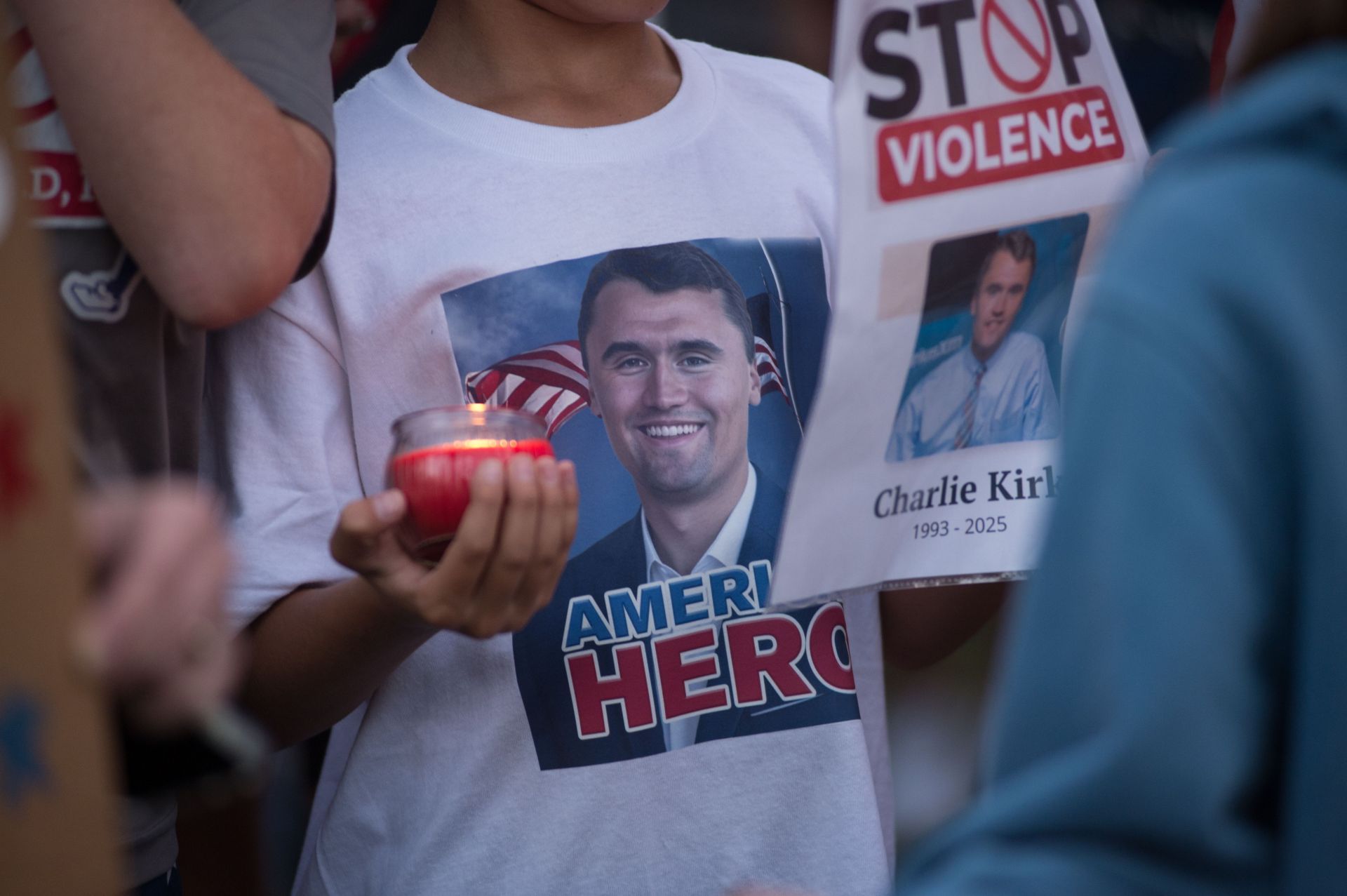 Charlie Kirk shooting: Vigil held in Illinois - Source: Getty