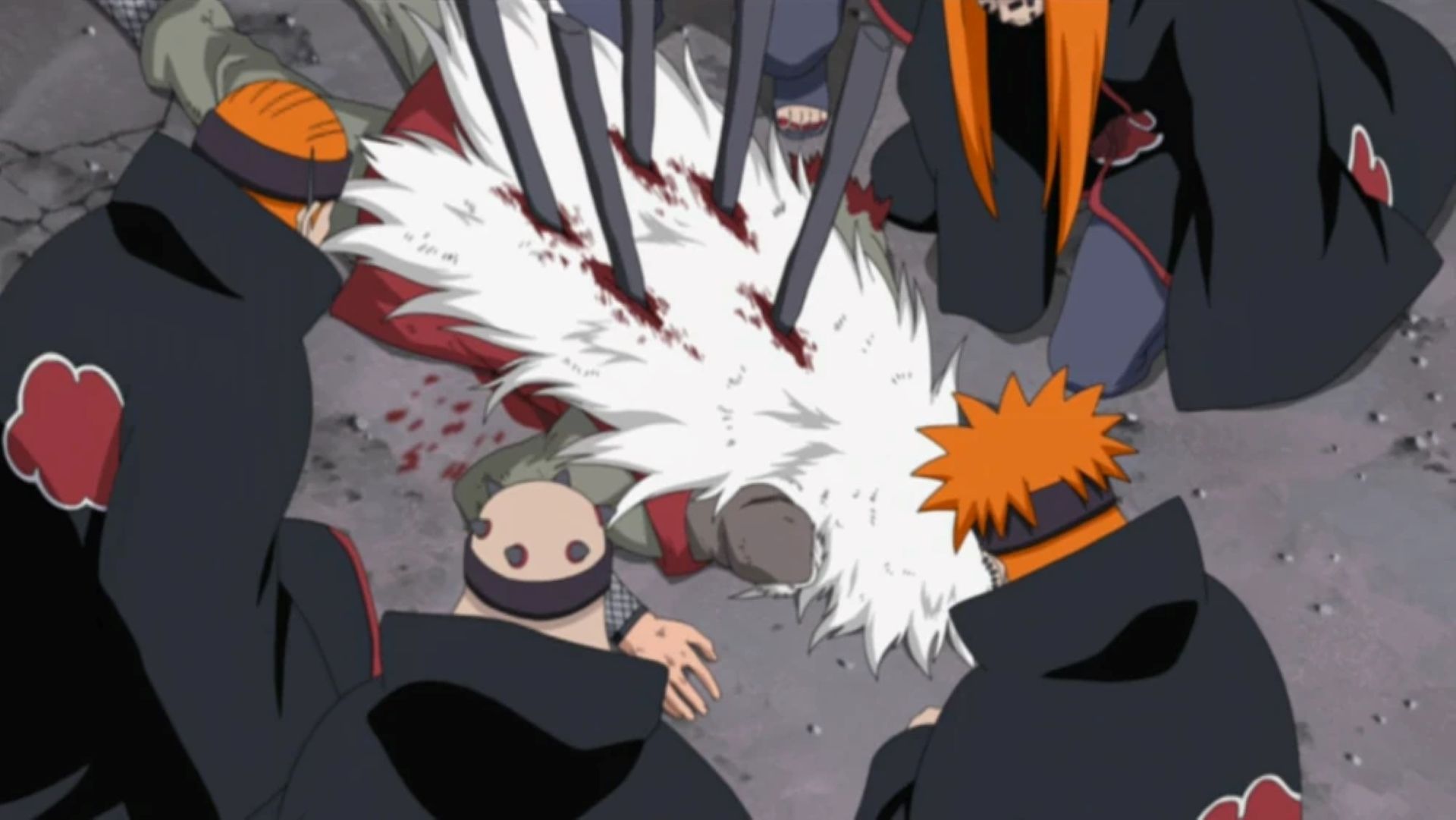 Jiraiya&rsquo;s death (Image Credit: Studio Pierrot)
