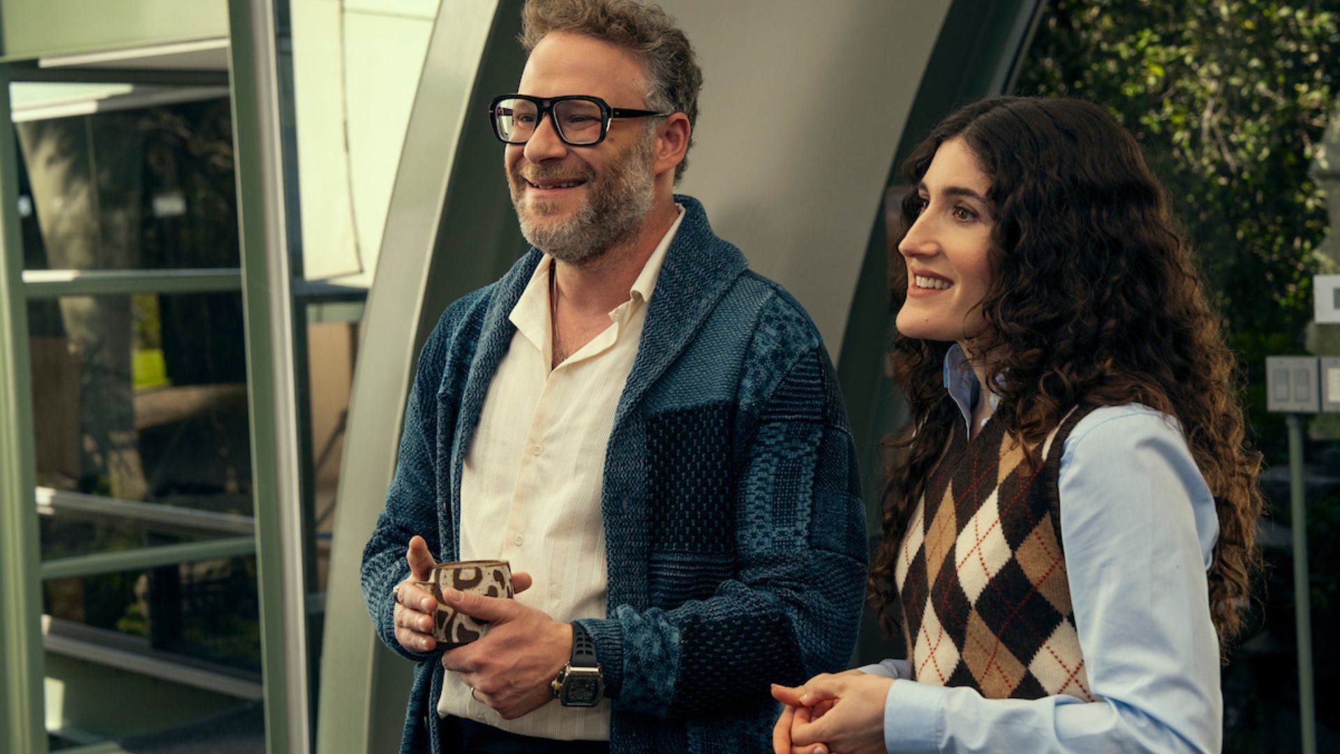 Seth Rogen and Kate Berlant in Nobody Wants This (Image via Netflix)