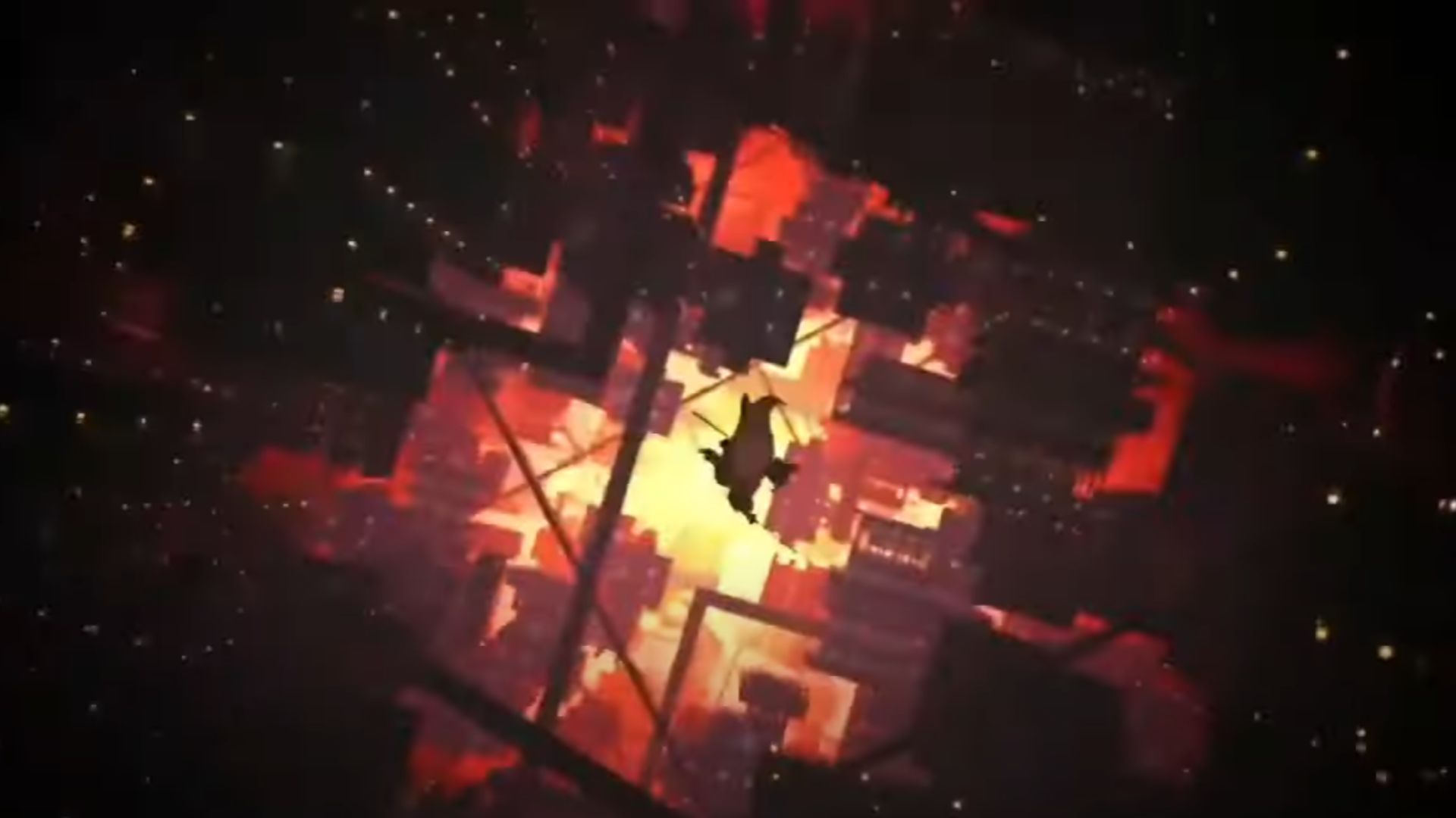 Shinobu as seen falling inside Infinity Castle (Image Source: Studio Ufotable)