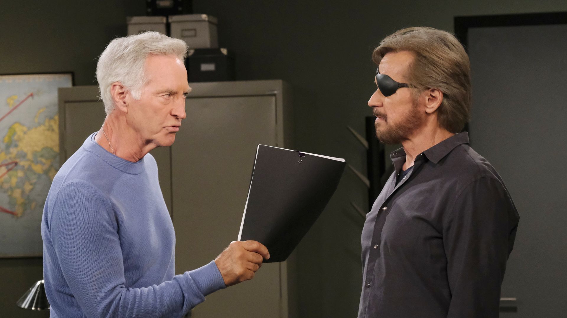 John Black (Drake Hogestyn) and Steve &quot;Patch&quot; Johnson (Stephen Nichols) shared many adventures on Days of our Lives | Image: JPI