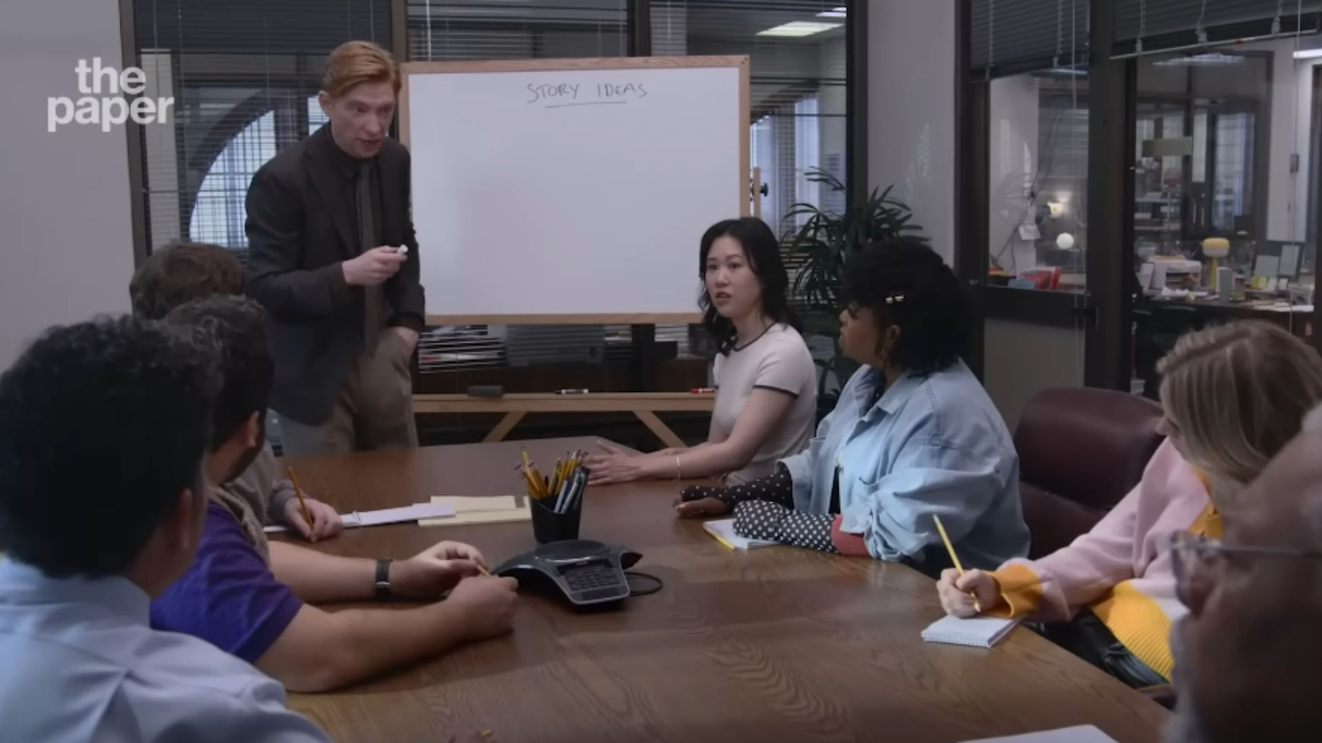 A still from The Paper | Sneak Peek | (Image Via: Peacock, YouTube)