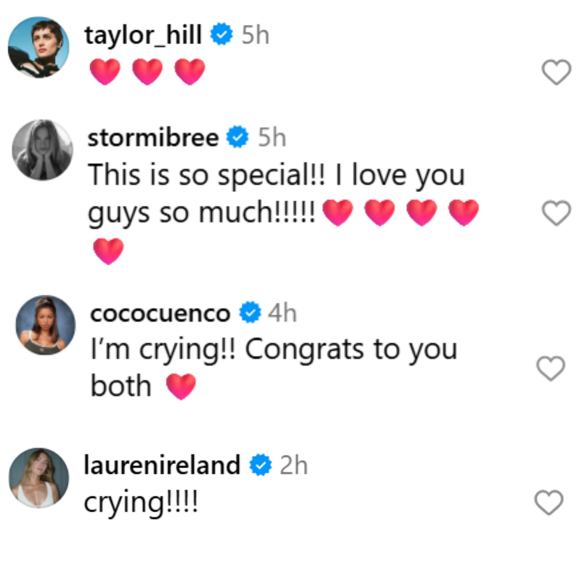 Celebrities and influencers react to Hosk&#039;s Instagram post. (Image via Instagram/@hoskelsa)