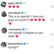 Celebrities and influencers react to Hosk's Instagram post. (Image via Instagram/@hoskelsa)