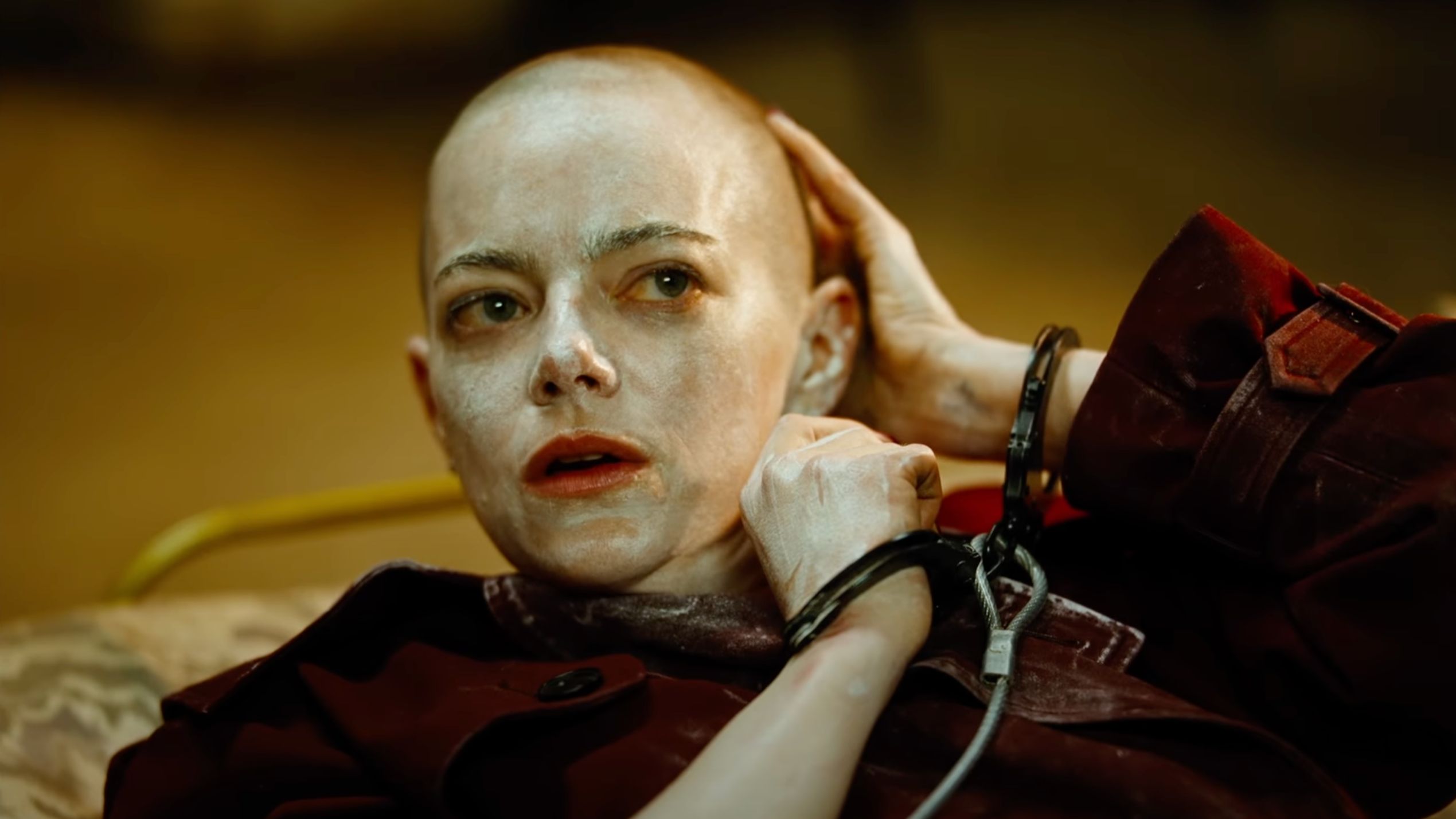 Emma Stone in Bugonia (Image via YouTube/Focus Features)