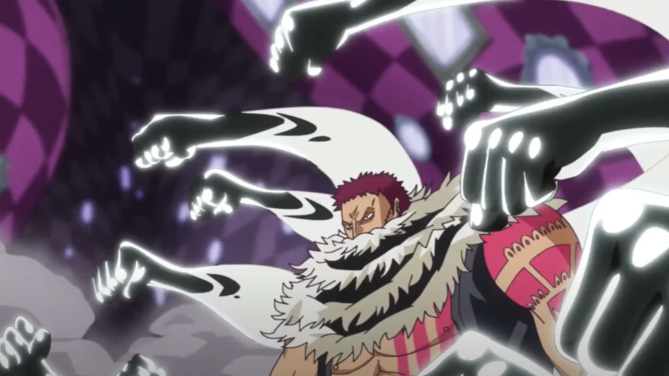 Katakuri&#039;s Gatling punches with Mochi Mochi&#039;s power (Image Source: Toei Animation)