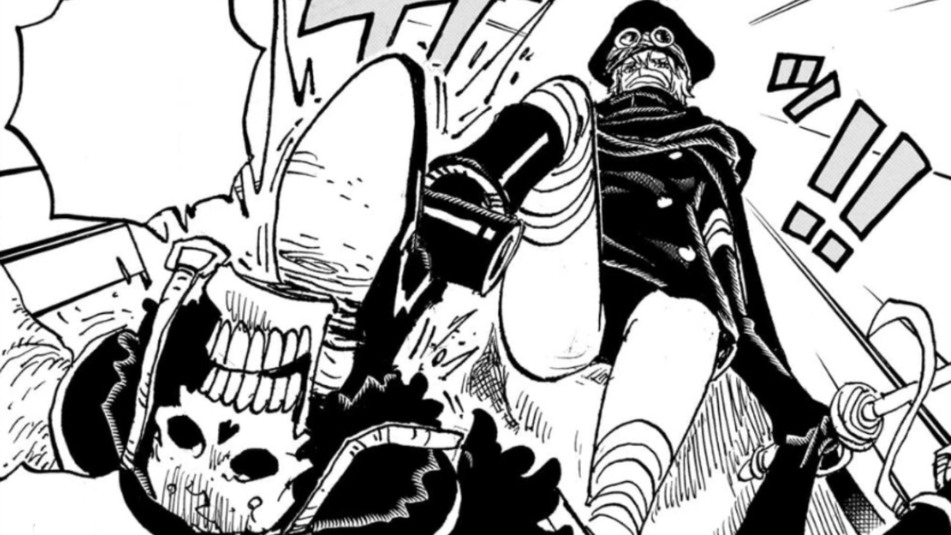 Gunko threatening Brook (Image Credits: Shueisha)