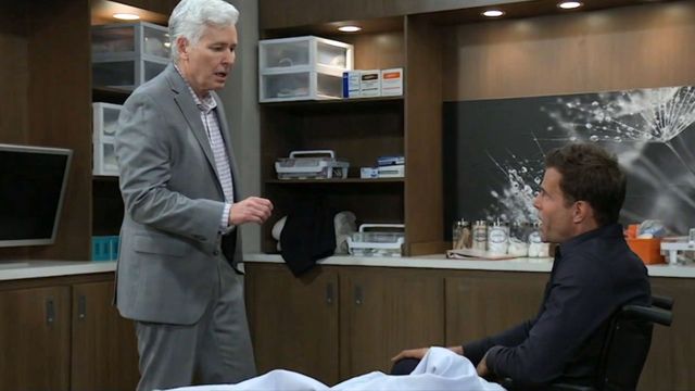 General Hospital&#039;s Marty tries to talk some sense into Drew | Image: ABC