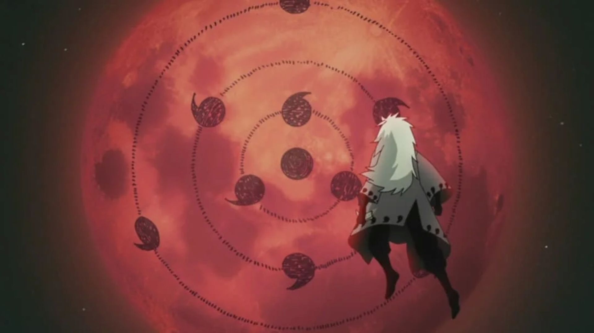 Madara activating the Infinite Tsukuyomi (Image Credit: Shueisha)