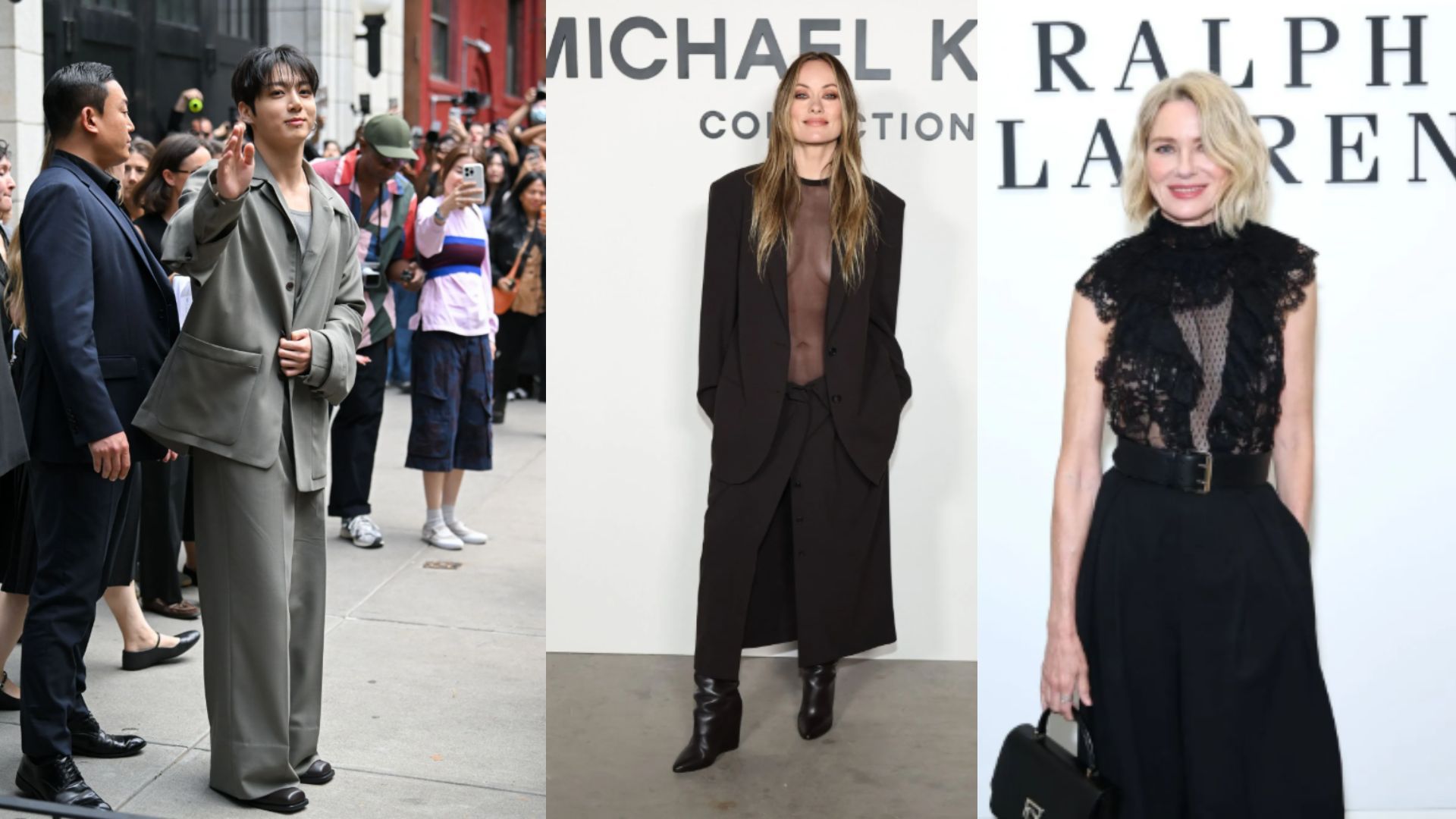 7 best-dressed celebrities at New York Fashion Week: Jungkook, Olivia Wilde, and more (Image via Getty)